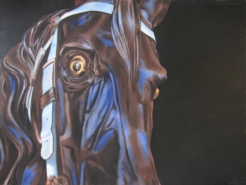 Lea, Carousel Warhorse, 2009, acrylic